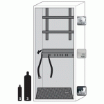 ARMOIRE PR BOUTEILLES DE GAZ G-ULTIMATE-90 G90.205.090 GRIS - ASECOS