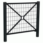 BARRIÈRE PROVINCE GRILLAGÉE 1.07 INOX BROSSÉ ZINC NOIR 9005 - PROCITY
