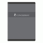 LOT DE 5 - CAHIER SPIRALE CONQUÉRANT SEPT 21 X 29,7 CM GRANDS CARREAUX 180 PAGES