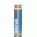 MASTIC SILICONE SILIRUB AL2T TRANSPARENT CARTOUCHE 300ML - SOUDAL - 120647