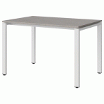 TABLE MALIBU 120X80 T6 SOUDÉ STR ABS BÉTON F186/BLC 9016