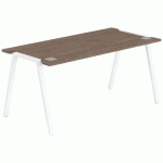 BUREAU GARY 180 X 70 CM PIED BLANC PLATEAU NOYER - MBA