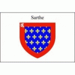 DRAPEAU SARTHE : DIMENSIONS - 100 X 150 CM