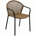 FAUTEUILS CAPRI - BRONZE/NOIR