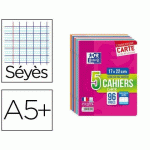 LOT DE 3 - CAHIER PIQÛRE, 170 X 220 MM, SEYÈS, 96 PAGES,LOT DE 5