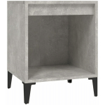 TABLE DE CHEVET GRIS BÉTON 40X35X50 CM