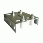 5 PLAQUES DE GUIDAGE DOUBLE RÉGLAGE 4 OLIVES Ø30MM -PORTAIL COULISSANT TORBEL