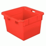 BAC GERBABLE NORME EUROPE EMBOITABLE ROUGE CAPACITE 90 L * 11090*