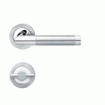 BÉQUILLE DOUBLE SUR ROSACE SLIM STYLE BE700A À CLIPSER EN INOX POLI - CONDAMNATION KARCHER DESIGN