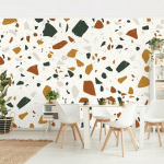 MURALE - DETAILED TERRAZZO PATTERN LEGHORN DIMENSION HXL: 290CM X 432CM MATÉRIEL: PREMIUM