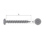 BOÎTE VIS TÊTE CYLINDRIQUE Ø 4 MM EMPREINTE POZIDRIV ACIER ZINGUE BLANC SPAX