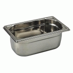 BOURGEAT - BAC PLEIN SANS ANSE GN 1/4 INOX 40 X162 MM - 745004