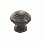 BOUTON RÉGENCE DE DIAMÈTRE 33MM ZAMAK FINITION VIEUX FER - CADAP - 9530/5V