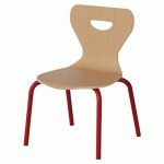 CHAISE MALIBU 4P - T1 - COQUE HÊTRE / ACIER ROUGE 3020 - MANUTAN EXPERT