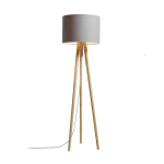 DOMUS LAMPE SUR PIED STEN LINUM TRÉPIED, CHÊNE BLANC/FER