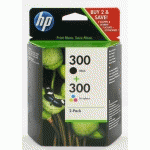 HP 300+300 PACK CARTOUCHE DE 4 COULEURS POUR IMPRIMANTE JET D