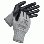 LOT DE 10 PAIRES DE GANTS ANTICOUPURE UVEX UNIDUR 6659 FOAM - GRIS - TAILLE 7 UVEX