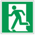 PANNEAU SORTIE DE SECOURS À GAUCHE