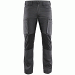 PANTALON DE TRAVAIL SERVICES STRETCH GRIS FONCÉ/NOIR TAILLE 40 - BLAKLADER
