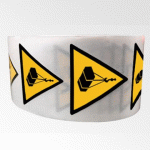 ROULEAU DE PICTOS - DANGER CHARGES SUSPENDUES - W015 - 250 EX 50 MM