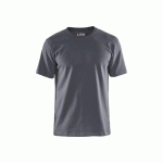 T-SHIRT DE TRAVAIL RESPIRANT 100% COTON UNI 3525 - GRIS CLAIR - 6XL BLAKLADER