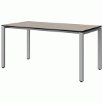TABLE MALIBU 160X80 T6 SOUDÉ STRA ACACIA/NOIR GRIS 9006 - MANUTAN EXPERT