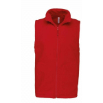 GILET MICROPOLAIRE KARIBAN ROUGE 4XL - ROUGE