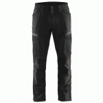 PANTALON DE TRAVAIL SERVICES STRETCH NOIR/GRIS FONCÉ TAILLE 42L - BLAKLADER