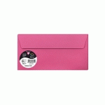 PAQUET DE 5 ENVELOPPES POLLEN 110X220MM 120G/M2 - FUCHSIA - LOT DE 10