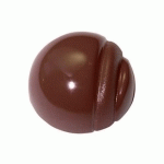 PLAQUE CHOCOLAT 28 EMPREINTES DEMI SPHÈRE STRIÉE 10 G