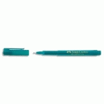 STYLO FEUTRE TURQUOISE - POINTE LARGE 0,8 MM - CORPS TRANSPARENT - ENCRE TURQUOISE INDELEBILE