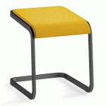 TABOURET BAS TAGLIO JAUNE PIÉTEMENT ANTHRACITE