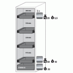 ARMOIRE S-PHOENIX TOUCHLESS-90 S90.196.060.075.FDAO GRIS - ASECOS