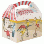 BOÎTE REPAS ENFANT MOTIF CIRCUS 17X16X10 CM (VENDU PAR 300)