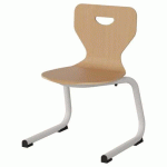 CHAISE MALIBU AST - T3 - COQUE HÊTRE / ALU BLANC 9016 - MANUTAN EXPERT