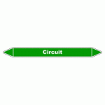 LOT DE 3 - MARQUEUR DE TUYAUTERIE - CIRCUIT - NFX 08-105 - VINYLE LAMINÉ 355 X 37 MM