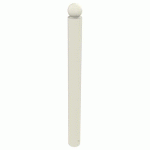 POTELET BOOPI TÊTE BOULE MÉTAL HTR 1 M Ø 102 MM BLANC 9010 - BUTON DESIGN