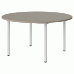 TABLE MALIBU Ø 120 T4 4P STRA ABS GRIS U727/BLC 9016
