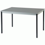 TABLE UNIVERSALIS CARRÉ 100X100 PLATEAU GRIS/7016 ANTHRACITE