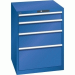 ARMOIRE BLEU SÉCU. 717X725X850 AVEC 4 TIR. 200KG - LISTA