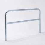 BARRIÈRE DE PROTECTION À SCELLER ROUGE ET BLANC - 2M/60MM - MOTTEZ