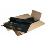 CARTON 100 SACS POUBELLE NOIR 130L 80X120 70 MICRONS