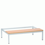 SOCLE BANC 120 CM POUR VESTIAIRES COLOR