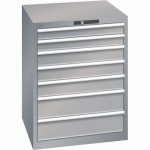 ARMOIRE GRIS PIGEON 717X725X850 AVEC 7 TIR. 200KG - LISTA