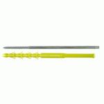 CHEVILLE À PATTE VIS DOUBLE FILET 7X210 MM - DESCENTE EAUX PLUVIALES X25 ING FIXATIONS