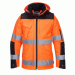 PORTWEST C469 BLOUSON 3-EN-1 PRO HI-VIS ORANGE/NOIR - TAILLE XS