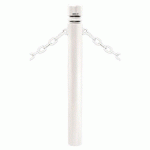 POTELET PROVINCE Ø114 MM CHAINES 2 ANNEAUX CITY BLANC 9010 - PROCITY