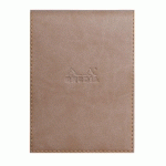 RHODIARAMA PORTE-BLOC AVEC PORTE-CRAYON + BLOC N°13 LIGNÉ - TAUPE - LOT DE 3