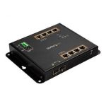 STARTECH.COM SWITCH INDUSTRIEL POE+ GIGABIT ETHERNET 8 PORTS - 2 CONNEXIONS MSA SFP - 30W - SWITCH GBE HAUTE PUISSANCE L2 ADMINSTRABLE RENFORCÉ - FIXATION MURALE RAIL DIN IP-30/ -40C° À 75C°