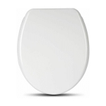 WOLTU - ABATTANT DE TOILETTE EN DUROPLAST AVEC CHARNIÈRE.COUVERCLE DE WC.FIXATION RAPIDE.ANTIBACTÉRIENNE.45.5X37.1CM. BLANC